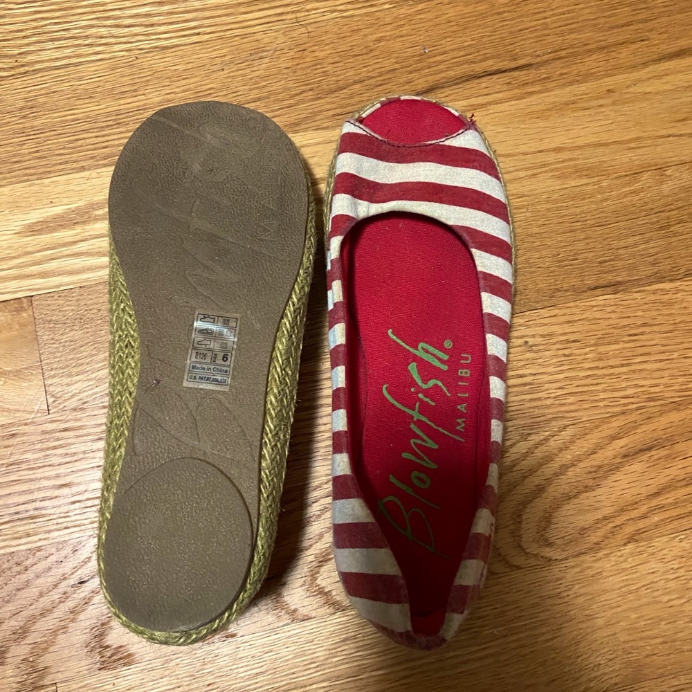Blowfish peep toes flats